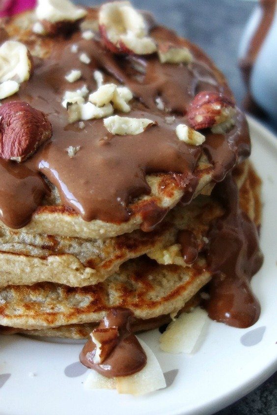 Pancakes moelleux au nutella maison healthy